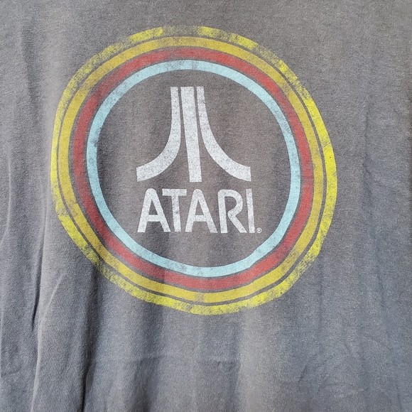 Ripple Junction Atari Logo Gray T-Shirt.   Size Large - Picture 2 of 5